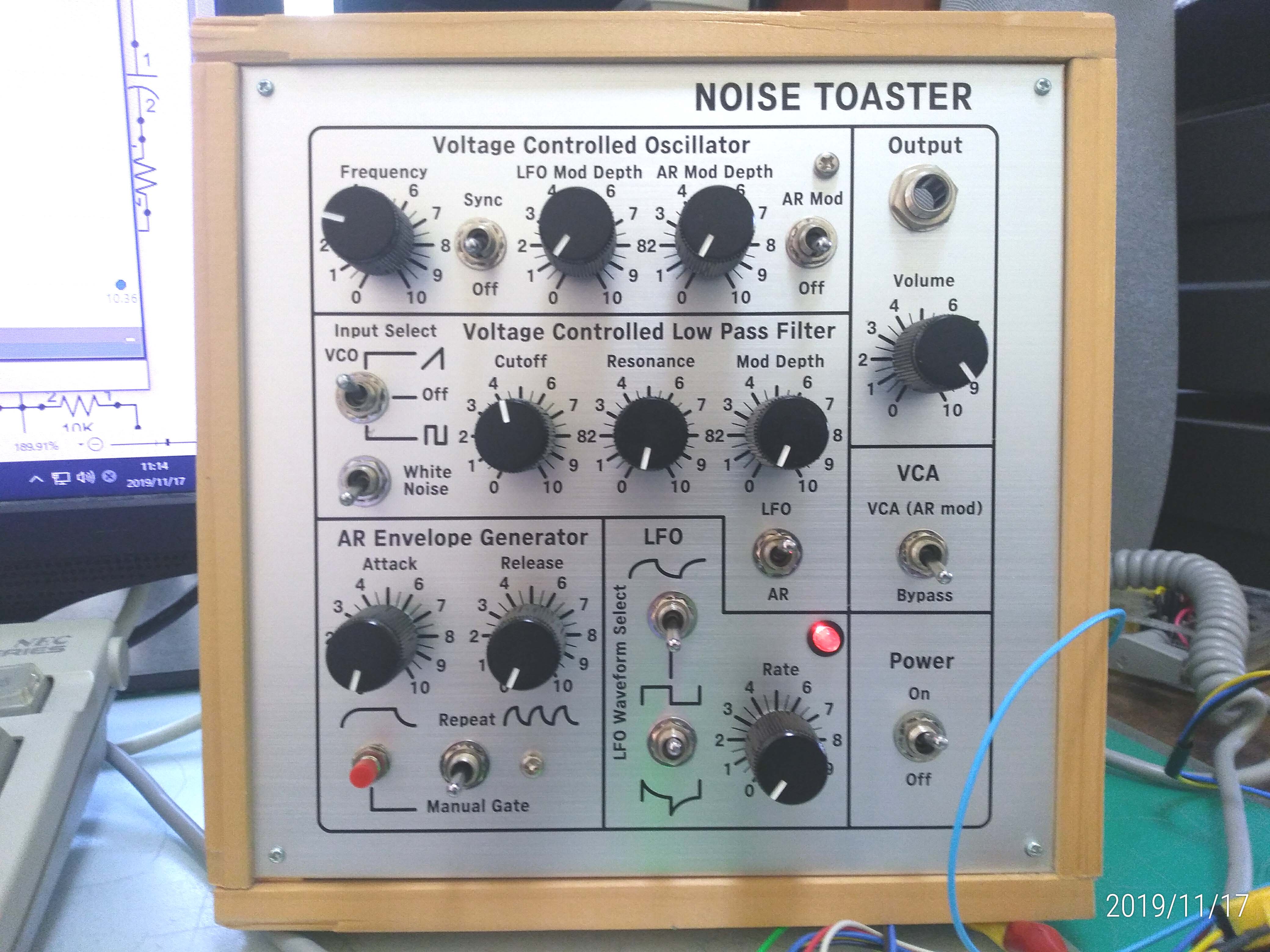 NOISE TOASTER にMIDIキーボードを繋いでみた！ MIDI-CVの製作
